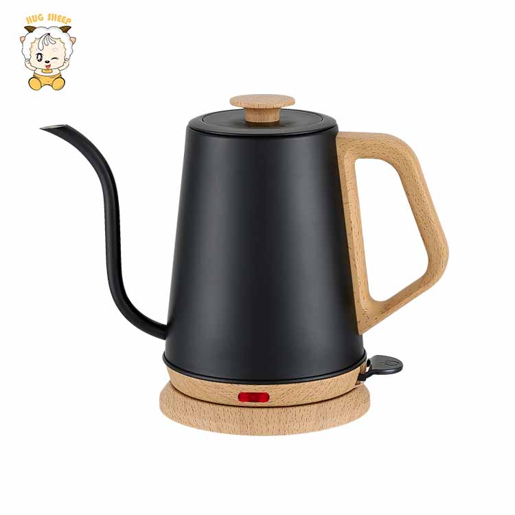 1.0L 0L Negro Hervidor de Cuello de Cisne OEM | HS-10BK10-2 - OEM fabricante en China