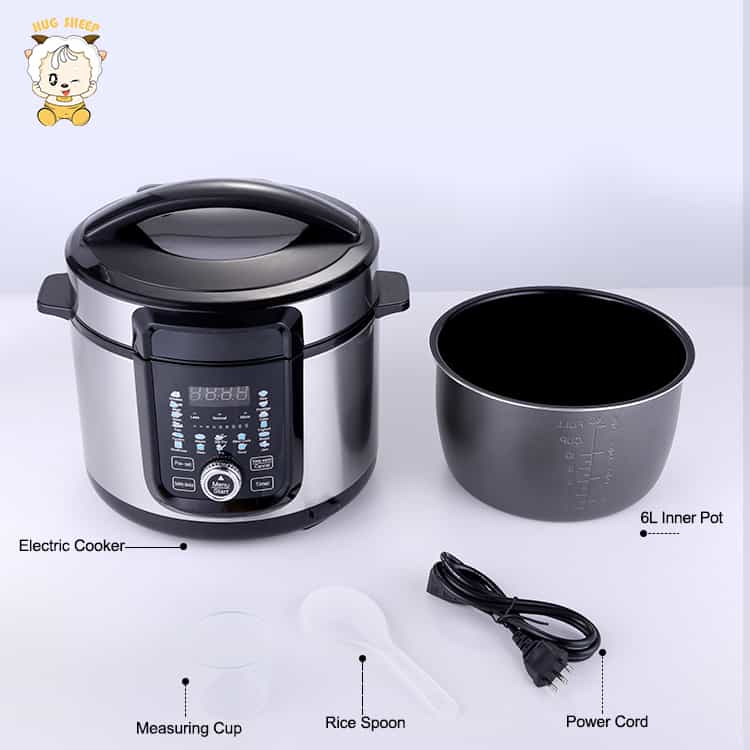 5L 6L Negro Olla a Presión Eléctrica OEM | HS-511BK/611BK - detalle del producto