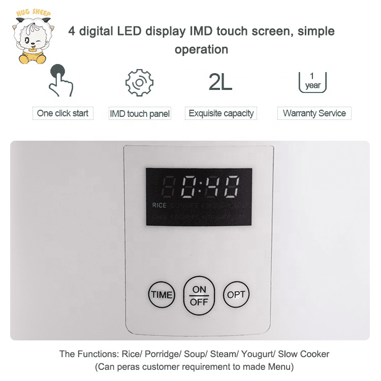 2L Mini Arrocera Mini Cocina Eléctrica OEM | HS-R201 - detalle del producto